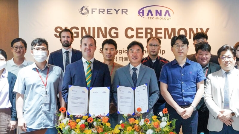 FREYR Hana Tech signing Ceremony